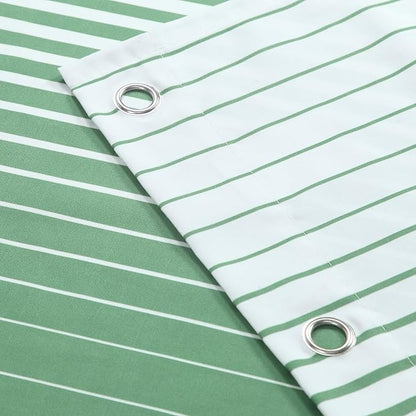 Green Shower Curtain 78 Inches Long, Sage Green and White Gradient Vertical Stripe Waterproof Polyester Shower Curtains for Bathroom, 72x78 Inches