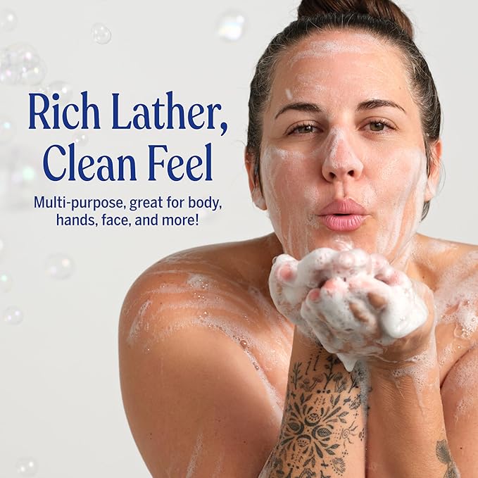 Dr. Bronner's Pure-Castile Liquid Magic Soap Bottle & Refill Carton - Made with Regenerative Organic Certified Oils- 18-in-1 Uses for Face, Body Wash, Hand Soap Refill- Peppermint, 32oz