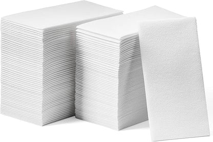 Disposable Linen-Feel Guest Hand Towels [MEDIUM SIZE - Pack of 3000] - Disposable Cloth-Like Bathroom Napkins - Soft And Absorbent Paper Napkin For Kitchen, Bathroom, Party, Wedding, Or Event