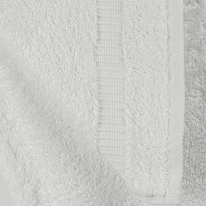 Towel Bazaar Premium Cotton Super Soft and Absorbent Turkish Towels (8-Piece Towel Set, White)