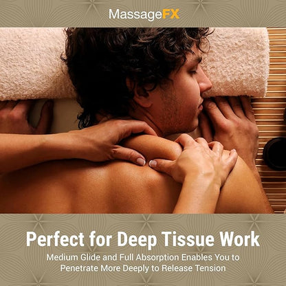 Massage FX Unscented Massage Lotion, 1/2 Gallon - Professional Massage Lotion for Massage Therapy with Sunflower Seed Oil, Arnica, and Vitamin E