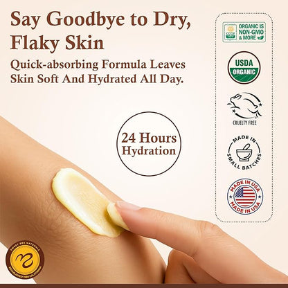 Sweet Bee Magic All In One Healing Organic Balm - Natural Skin Healing Cream, Beeswax Balm for Dry Skin, Face & Body Moisturizer - Certified Organic, All Natural Aid - (4oz Each, 24oz Total)