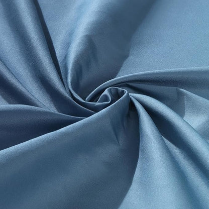 Extra Wide Fabric Shower Curtain, Blue Ombre Waterproof Around Shower Curtains for Bathroom, Microfiber Cloth Wide Bath Curtains, 108" W x 72" H