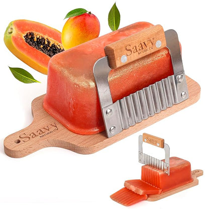 Saavy Naturals Soap Bar Mango Papaya - Plant Based ingredients (1LB)