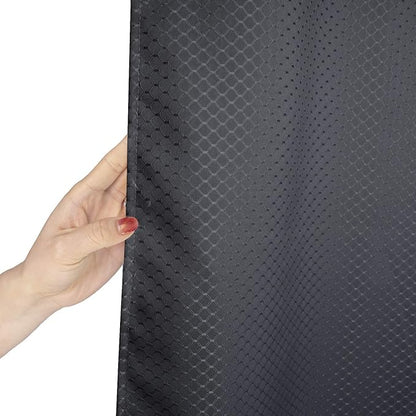 AooHome Waffle Weave Patttern Polyester Shower Curtain with Weighted Hem, Standard Size Heavy Duty Shower Curtain with Hooks, Charcoal, 72x72 Inch