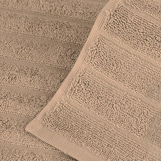 Classic Turkish Towels CTT Luxurious 100% Turkish Cotton Washcloths 6 Pack, Highly Absorbent & Quick Dry, Face Towels Wash Cloths for Hotel, Spa & Gym | 13"x13" (Almond Beige)