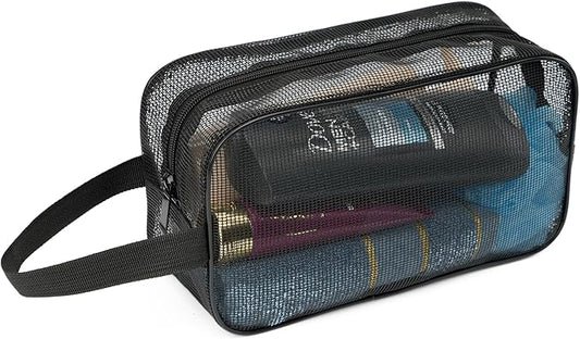 Mesh Shower Caddy Bag for Bathroom Gym Camping Portable Travel Mesh Toiletry Bag for Women Men