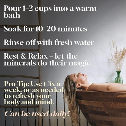 Dead Sea Warehouse - Dead Sea Salts for Soaking - 100% Dead Sea Mineral Bath Salts - Great for Soothing Muscles Aches, Relaxation, Alleviate Skin Issues - Unscented - 18.5 LBS