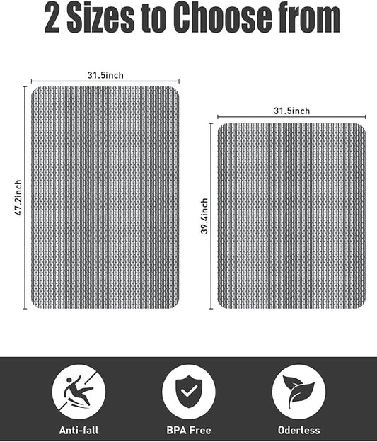 Extra Large Non Slip Shower Mat - Yonala 47.2" x 31.5" Anti Slip Shower Mat for Inside Shower, Trimmable PVC Shower Floor Mat for Shower Stall, Bathroom, Tub, Quick Drying Matt