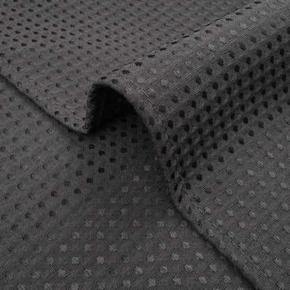 River Dream Stall Heavyweight No Hooks Required Dotted Waffle Weave Shower Curtain with Snap in Liner - 36W x 74H,Hotel Grade,Spa Like Bath Curtain,Graphite Grey
