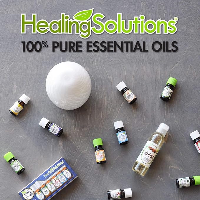 Healing Solutions Breathe Essential Oil Blend - 4 oz (120 ml) Organic, Pure, Undiluted - Breathe Easy Oil for Humidifier, Diffuser, Aromatherapy