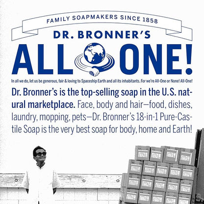 Dr. Bronner's - Pure-Castile Liquid Soap (Citrus, 2 ounce) - Made with Organic Oils, 18-in-1 Uses: Face, Body, Hair, Laundry, Pets and Dishes, Concentrated, Vegan, Non-GMO