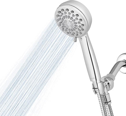 Waterpik High Pressure Hand Held Shower Head With Hose, PowerPulse Massage 7-Mode, Chrome XPB-763ME