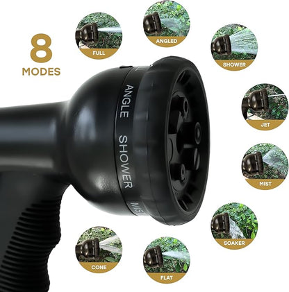 Portable Camping Shower Pump w/ Showerhead Holder and Safety Valve (45 PSI) - Portable Shower for Camping - Surf Rinse Kit - Beach Shower Pump – Camp Shower Kit - Portable Outdoor Shower Camping
