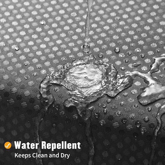 MitoVilla No Hooks Needed Extra Long Shower Curtain Liner Set, 86 inch XL Black Ombre Heavyweight Waffle Fabric Cloth Shower Curtains Set with Snap-in Liner for Modern Luxury Hotel Bathroom Decor