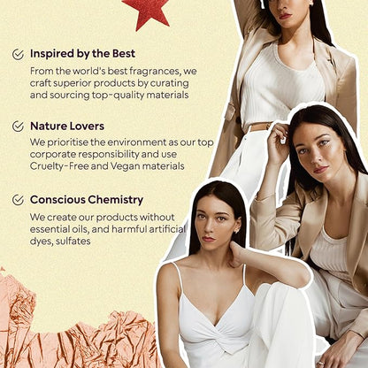 BellaVita Luxury Women's Perfume Gift Set (4x20ml) | Notes of Floral, Sweet, Spicey Red Fruit, Vanilla & Musk | DATE, SENORITA, GLAM & ROSE | French Parfum Collection Gift Set