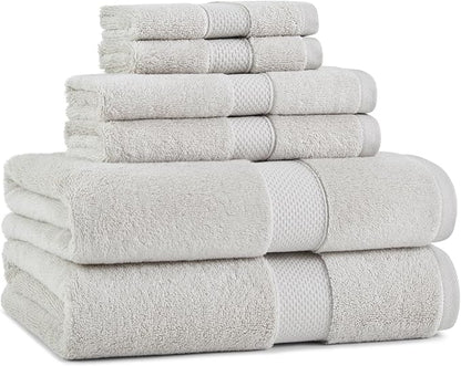 Aston & Arden Egyptian Bath Towel Set - Oversized Ultra Soft Thick & Absorbent, 100% Ringspun Egyptian Cotton Bathroom Towel for Spa, Hotel, 600 GSM, Tan
