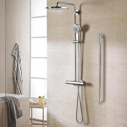 Shower Grab Bar, 2 Pack 39.4 Inch Bathroom Grab Bar, 304 Stainless Steel 1.25" Diameter Anti-Slip Handicap Grab Bar Support Shower Rail Senior Handrail Shower Safety Bar Handle