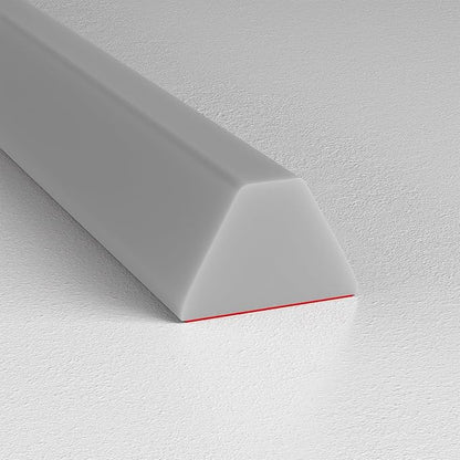 98 Inch Collapsible Shower Water Dam, Shower Threshold Water Dam Shower Barrier, Dry and Wet Separation Door Dam Water Stopper Kitchen Shower Threshold Silicon Water Blocker(Mini Trapezoid)