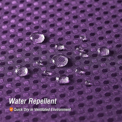 Gibelle Extra Long Shower Curtain 72 x 84, Tall Waffle Weave Textured Fabric Shower Curtain for Bathroom, Water Repellent, Machine Washable, Purple