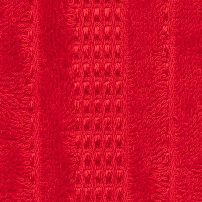 Melissa Linen, Soft Washcloths Set of 4 100% Turkish Cotton Small Hand Towels for Bathroom, Face, Kitchen and Body, 12" x 12" Quick Dry, Absorbent Wash Cloths - Red Washcloths