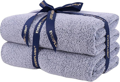 Everplush Oversized Bath Towel Sheet– 2Pieces, Super Soft & Highly Absorbent, Quick-Drying, Generously Sized & Thick. Perfect for Bathroom, Pool, Swimming Use. (Dusk, 35" x 66" 2PK)