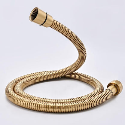 39 Inches High Pressure Bidet Hose Short Gold Shower Hose Extra Long 304 Stainless Steel Handheld Showerhead Hoses, Anti Winding Interface,With Brass Insert Nut Shower Faucet Hoses Replacement