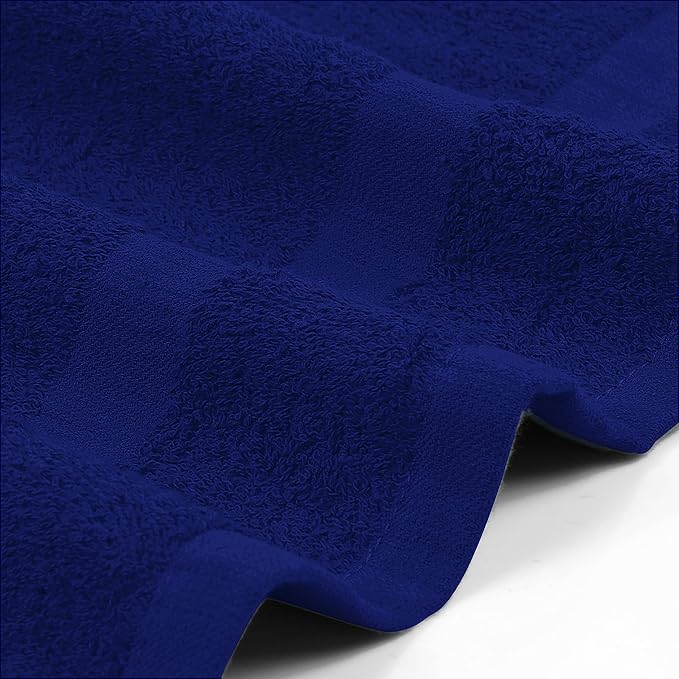 Utopia Towels, Salon Towel, Pack of 24, Not Bleach Proof, 16 by 27 Inches, Highly Absorbent Cotton Towels for Hand, Gym, Beauty, Spa, and Home Hair Care, Royal Blue