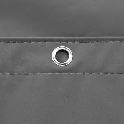 Clawfoot Tub Shower Curtain with 12 Magnets - 36 Metal Hooks Included, 180" W x 70" H Wrap Around, Waterproof PEVA Shower Liner for Bathroom, PVC Free, Metal Grommets - Dark Gray, 180x70