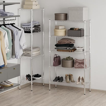 14" Deep x 36" Wide x 64" Height Wire Shelving Kit | 5-Tier | NSF Commercial Storage Rack Unit
