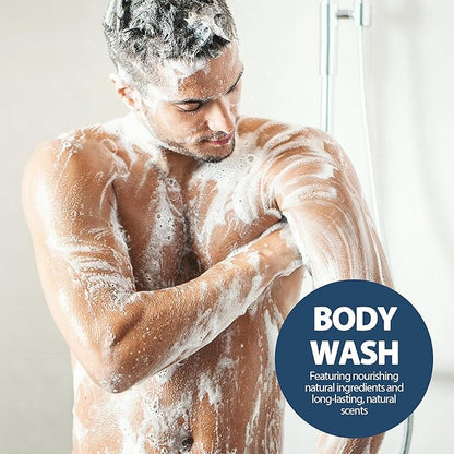 Sweet Orange & Cedar Body Wash with Vitamin C - 24HR Hydrating Moisturizer - Sulfate, Paraben & Dye Free for All Skin Types - Refreshing Feel for Women & Men - 6.8Fl. Oz