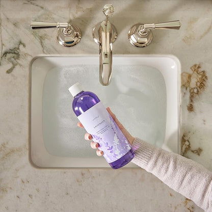 Thymes Hand Wash Refill - Lightly Scented Liquid Hand Soap for Bathroom and Kitchen Refill - Moisturizing Formula with Natural Ingredients (Lavender, 24.5 fl oz)