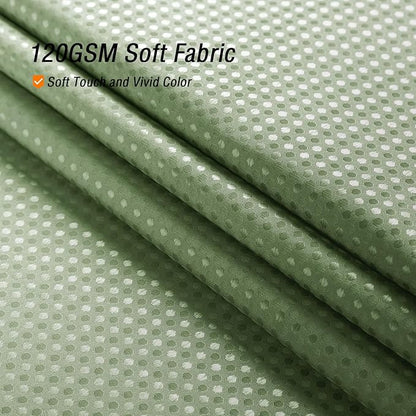 Gibelle Sage Green Shower Curtain, Ombre Shower Curtains for Bathroom, Waffle Weave Textured Fabric Shower Curtain Set with Hooks, Water Repellent and Machine Washable, 72 x 72