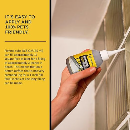 Tile Grout Repair Kit, Gray Grout Filler Tube 8 oz, Grout Repair Renews, Fast Drying Repait Kit, Grout Sealer for Floor Tile - Spatula Included (2xGray)
