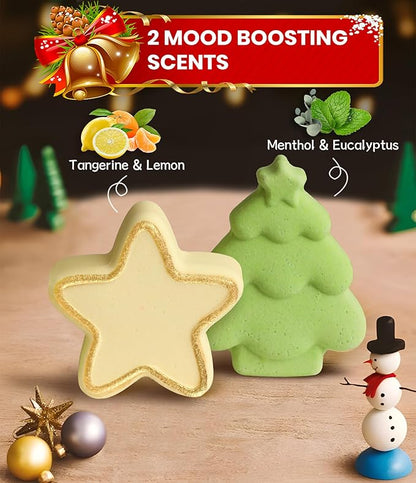Shower Steamers Aromatherapy - 8 Pack Shower Bombs Christmas Gifts Stocking Stuffers for Women and Men, Stress Relief & Luxury Self Care, Gifts for Women Who Has Everything