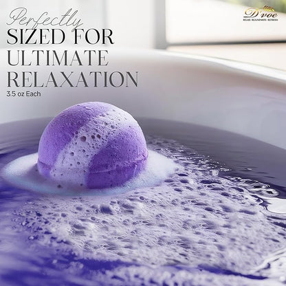 Bath Bombs Gift Set, XXL 4.2oz 12Pcs. All Natural Handmade Bathbombs With Organic Essential oils, Moisturizing Shea Butter/ Bath Salts for Relaxation/ Stress Relief .Great for any Occasions