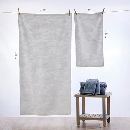 SKL Home CloudSoft Cotton Luxury 2-Piece Hand Towel Set, White