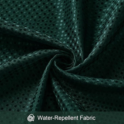 3 in 1 Shower Curtain Set, Dark Green Waffle Shower Curtain and PEVA Liner Set with 12 Stainless Steel Shower Curtain Hooks, Waterproof Shower Curtains for Bathroom, 72 W x 72 H