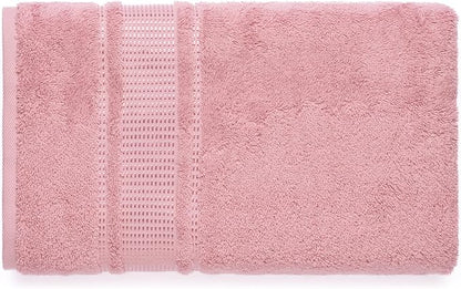 Melissa Linen, 2 Piece Hand Towel Set, 100% Turkish Cotton Face Hand Towels for Bathroom, 20 in x 35 in, Absorbent, Quick Dry, Durable and Soft, Spa and Hotel Quality, Light Pink