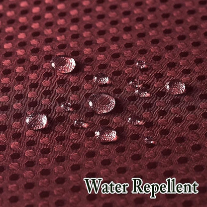 Gibelle Long Shower Curtain 72x80, Waffle Weave Bathroom Shower Curtain with Snap-in Fabric Liner Set, No Hooks Needed, Hotel Style with Mesh Top Window, Burgundy