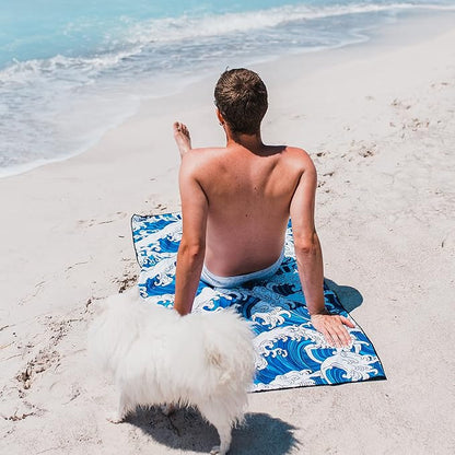 4Monster Microfiber Beach Towel Quick Dry,Super Absorbent Lightweight Travel Towel for Swimmers, Sand Free Camping Towel, Beach Towels for Pool,Swim,Water Sports,Yoga