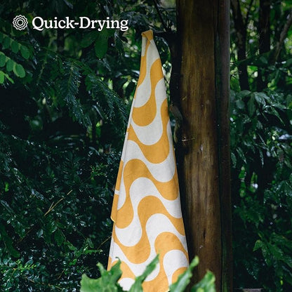 Nomadix Original Towel - Perfect for Beach, Pool, Travel, Camping, Yoga - Made with Recycled Materials - Super Absorbent - Sand Resistant - Copacabana Mango - 72.5x30