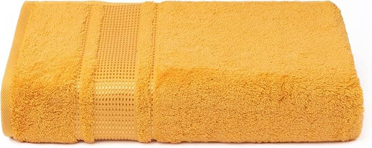 Melissa Linen 8 Piece Towel Set - 2 Bath, 2 Hand, 4 Fingertip Towels - 100% Turkish Cotton, Absorbent, Quick Dry, Durable and Soft - Yellow