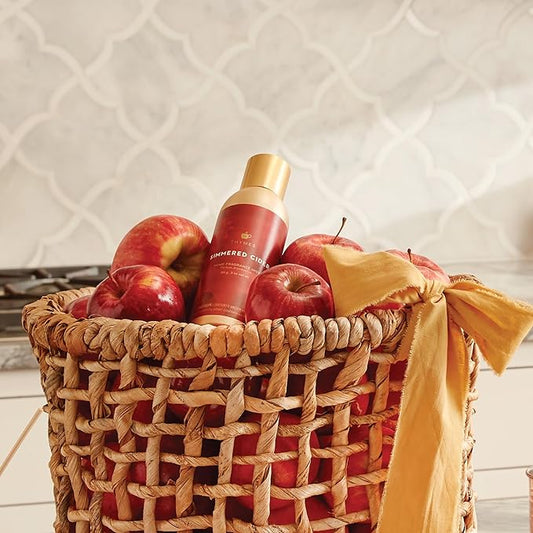 Thymes Simmered Cider Fragrance Mist - Scented Room Spray for Home Fragrance - Notes of Apple & Cardamom - Bedroom & Bathroom Air Freshener - Simmered Cider - 3 oz