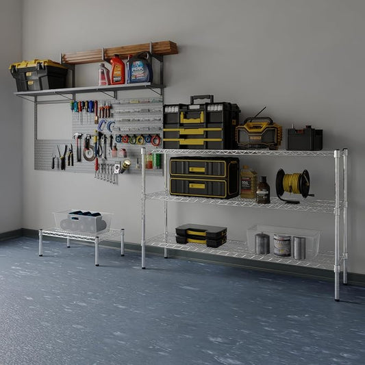 14" Deep x 54" Wide x 34" Height Wire Shelving Kit | 3-Tier | NSF Commercial Storage Rack Unit