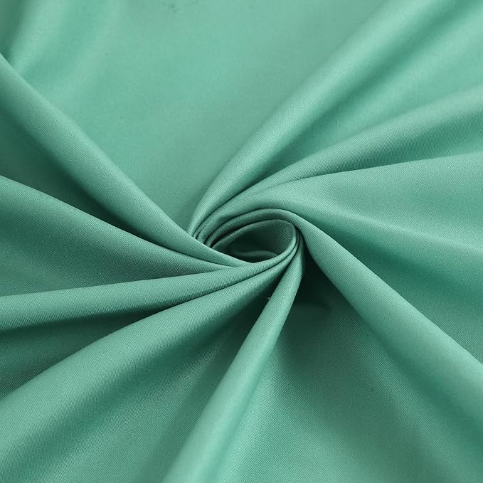 Fabric Shower Curtain, Green Ombre Cloth Shower Curtains for Bathroom, Modern Waterproof Bathroom Curtains, 72" W x 72" H