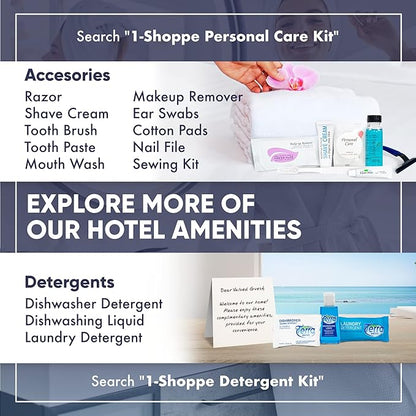 1-Shoppe All-in-Kit Diversified Hospitality Organic Oatmeal Cleansing Bar Soap, Travel Size Hotel Amenities, 1.25 oz (Case of 100)