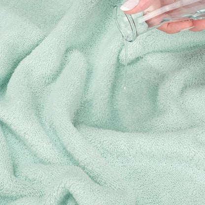 American Soft Linen Salem Turkish Bath Towel Set, 100% Cotton 600 GSM 6 Piece Towels for Bathroom, 2 Bath Towels 2 Hand Towels 2 Washcloths, Mint
