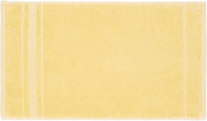 Melissa Linen 8 Piece Bath Towel Set, 2 Bath, 2 Hand, 4 Fingertip Towels - 100% Turkish Cotton, Absorbent, Quick Dry, Durable & Soft - Light Yellow