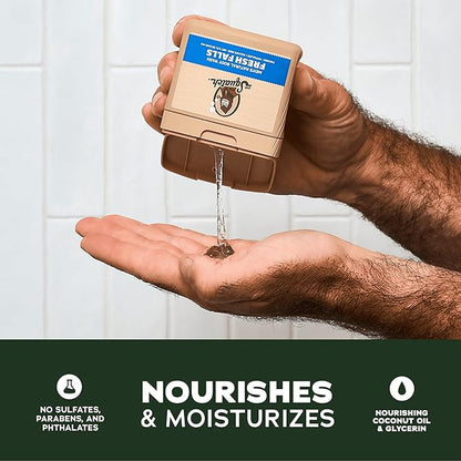 Dr. Squatch NEW Body Wash for Men with Nourishing, Natural Ingredients | No Paraben, Phthalate, Sulfate | All Day Moisturization | Pine Tar, Wood Barrel Bourbon & Fresh Falls (8 oz, 3-Pack)